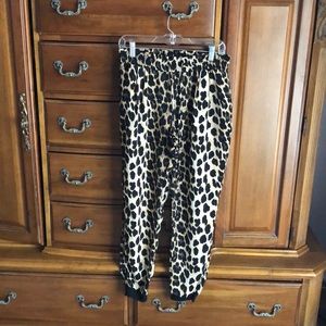 Cheetah elastic pants